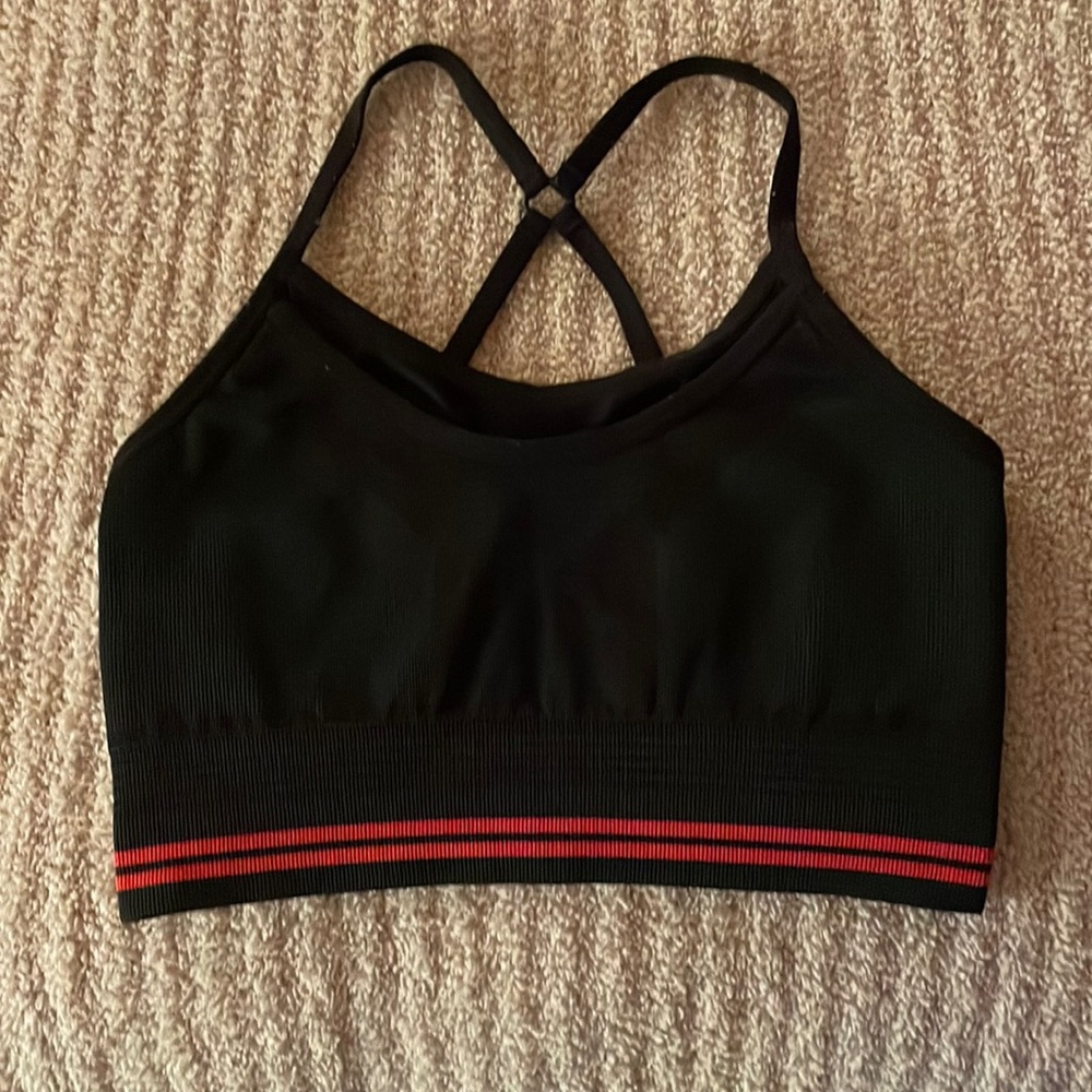 Lndr green and pink sports bra